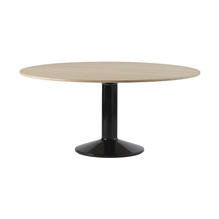 Midst søylebord Ø 160 - Oiled Oak-Black - Muuto