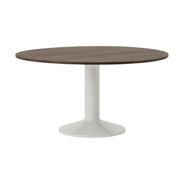 Midst søylebord - Dark oiled oak-grey, Ø140 cm - Muuto