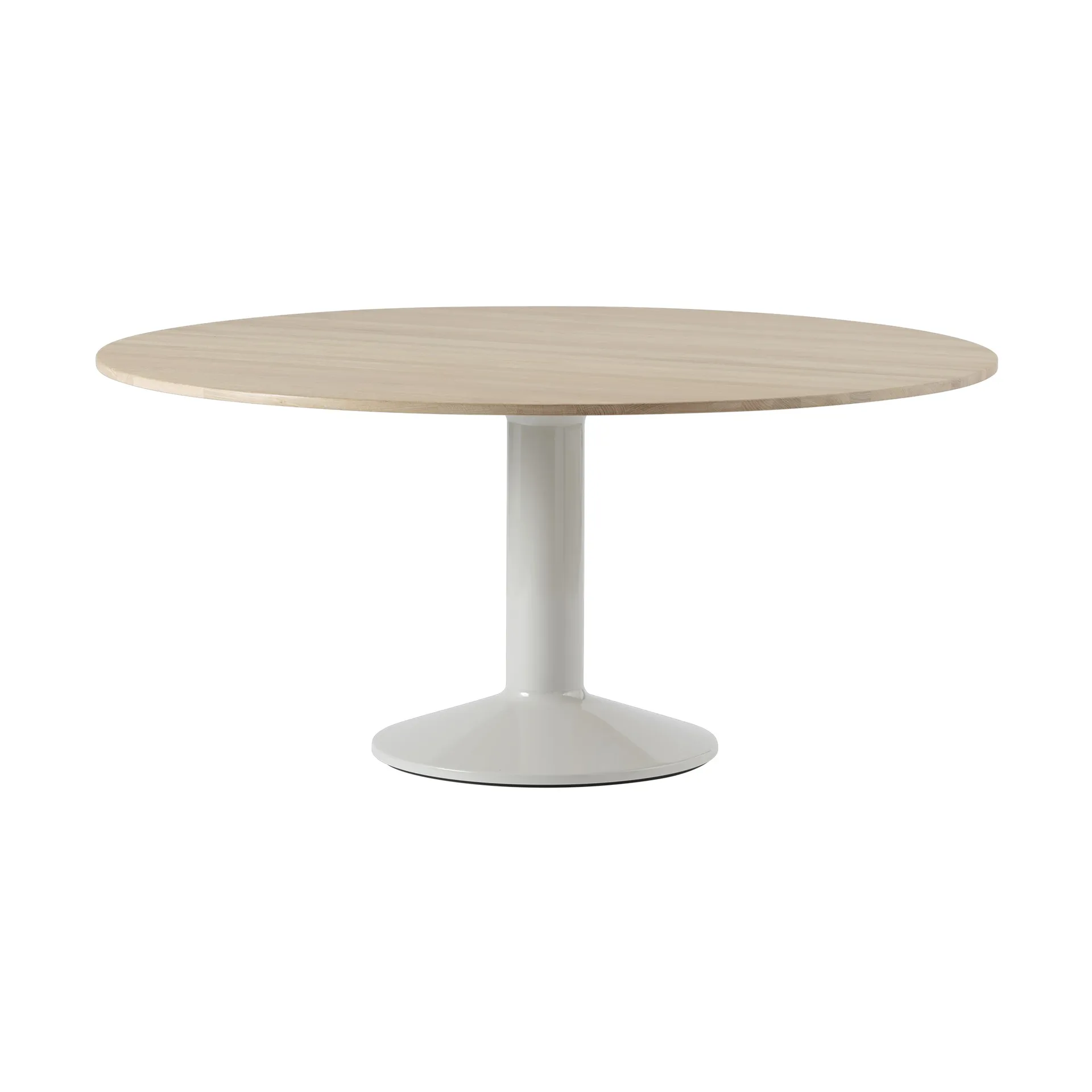 Midst søylebord, Oiled oak-grey, Ø160 cm Muuto