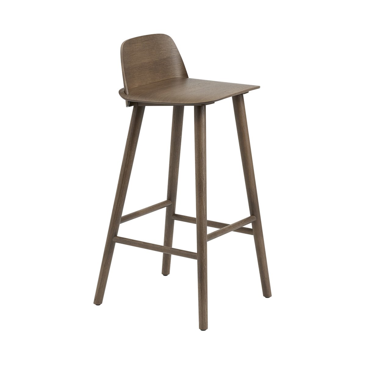 Bilde av Muuto Nerd barstol 65 cm Stained dark brown