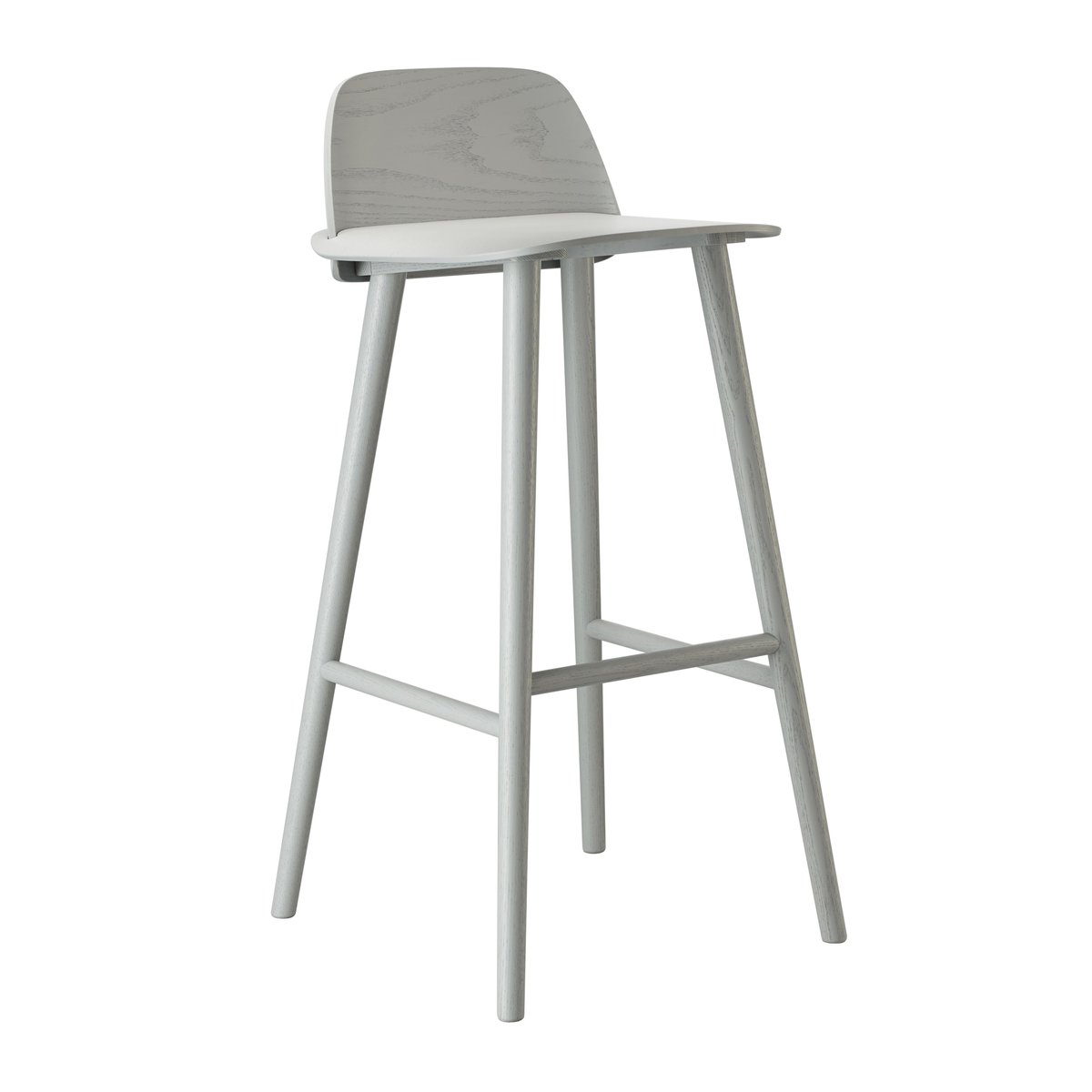 Bilde av Muuto Nerd barstol 75 cm grå