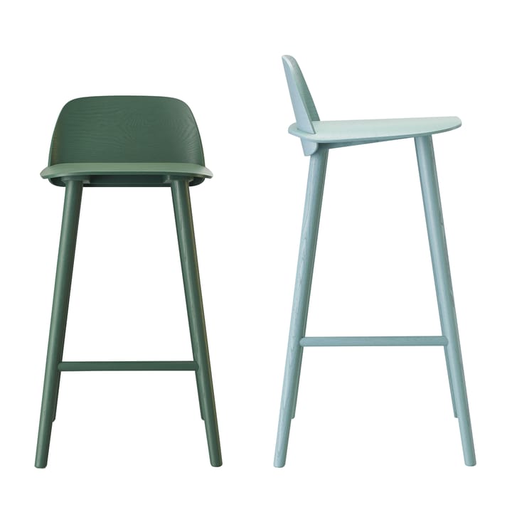 Nerd barstol 75 cm, mörkgrønn Muuto