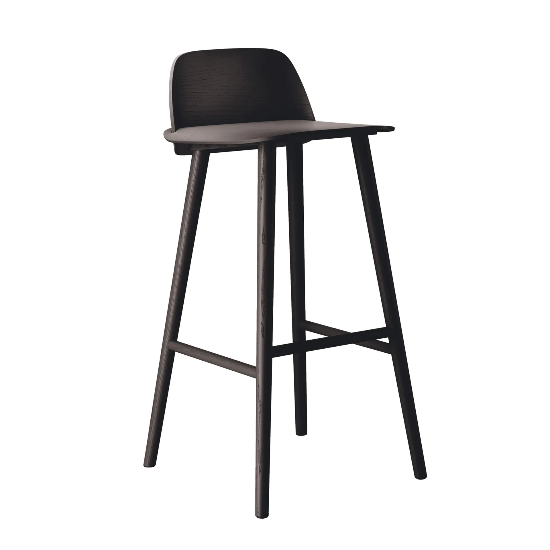 Nerd barstol 75 cm, svart Muuto