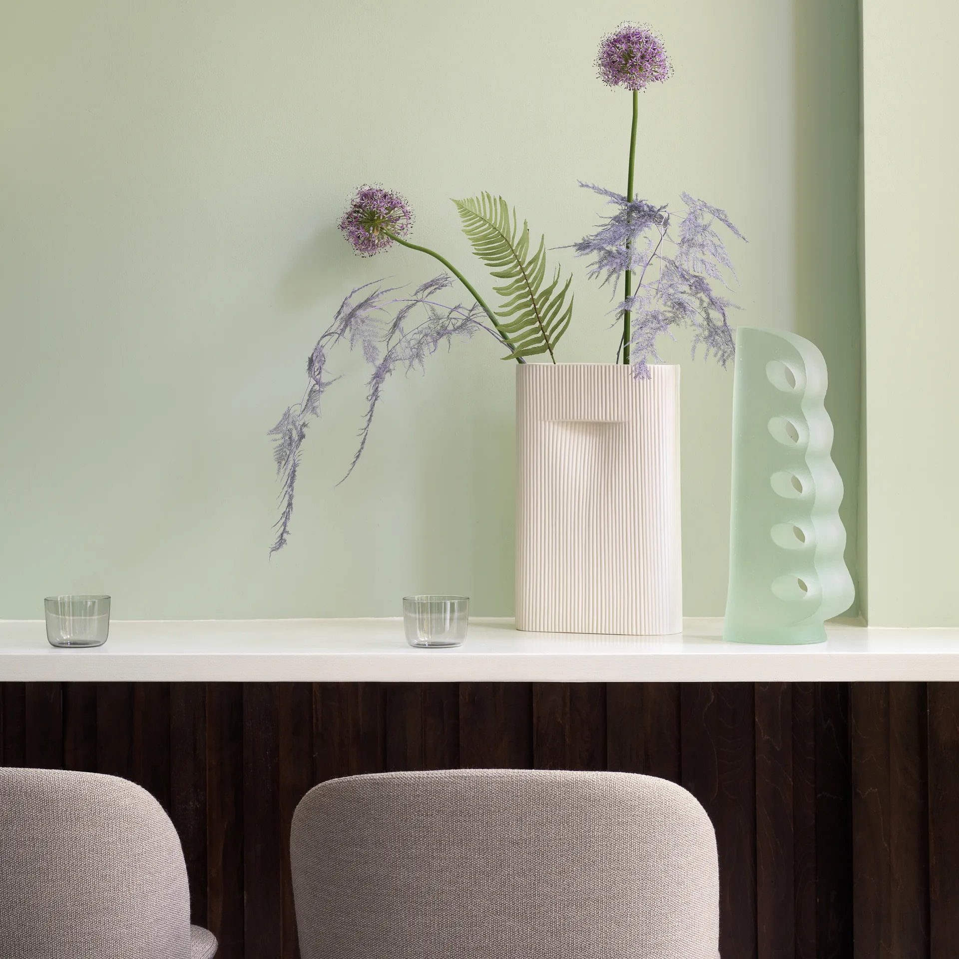 Oslo barstol forkrommede ben, Ocean 32 Muuto