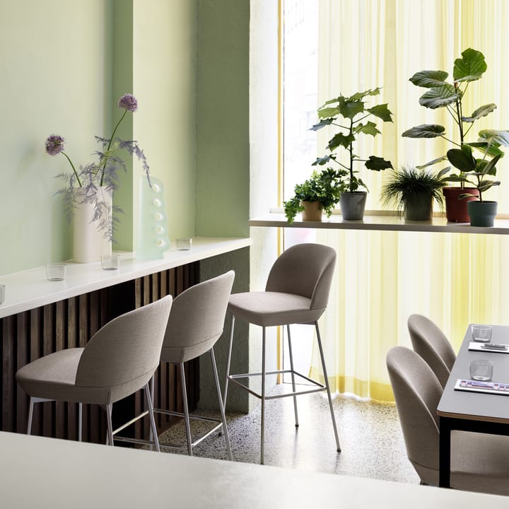 Oslo barstol forkrommede ben, Ocean 32 Muuto