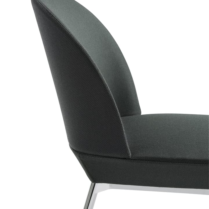 Oslo matstol kromet bein, twill weave 990 Muuto