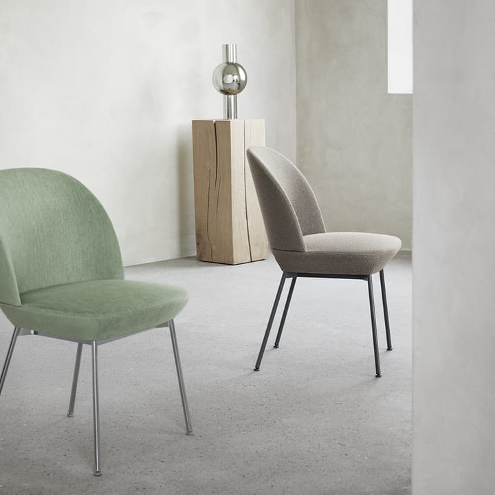 Oslo sidestol tekstilkledd, Steelcut 42-Chrome Muuto