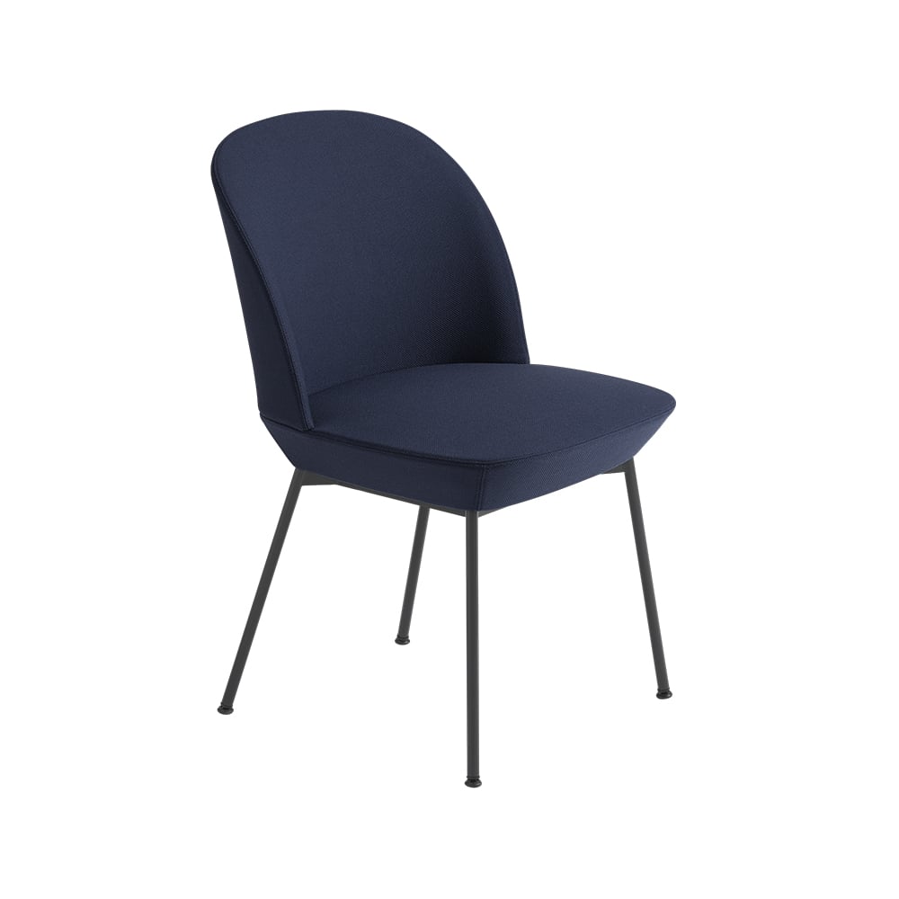 Muuto Oslo sidestol tekstilkledd Steelcut 775-Anthracite black