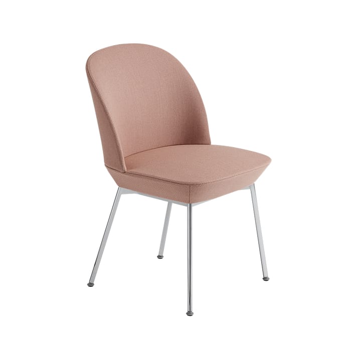 Oslo sidestol tekstilkledd - Twill weave 530-Chrome - Muuto