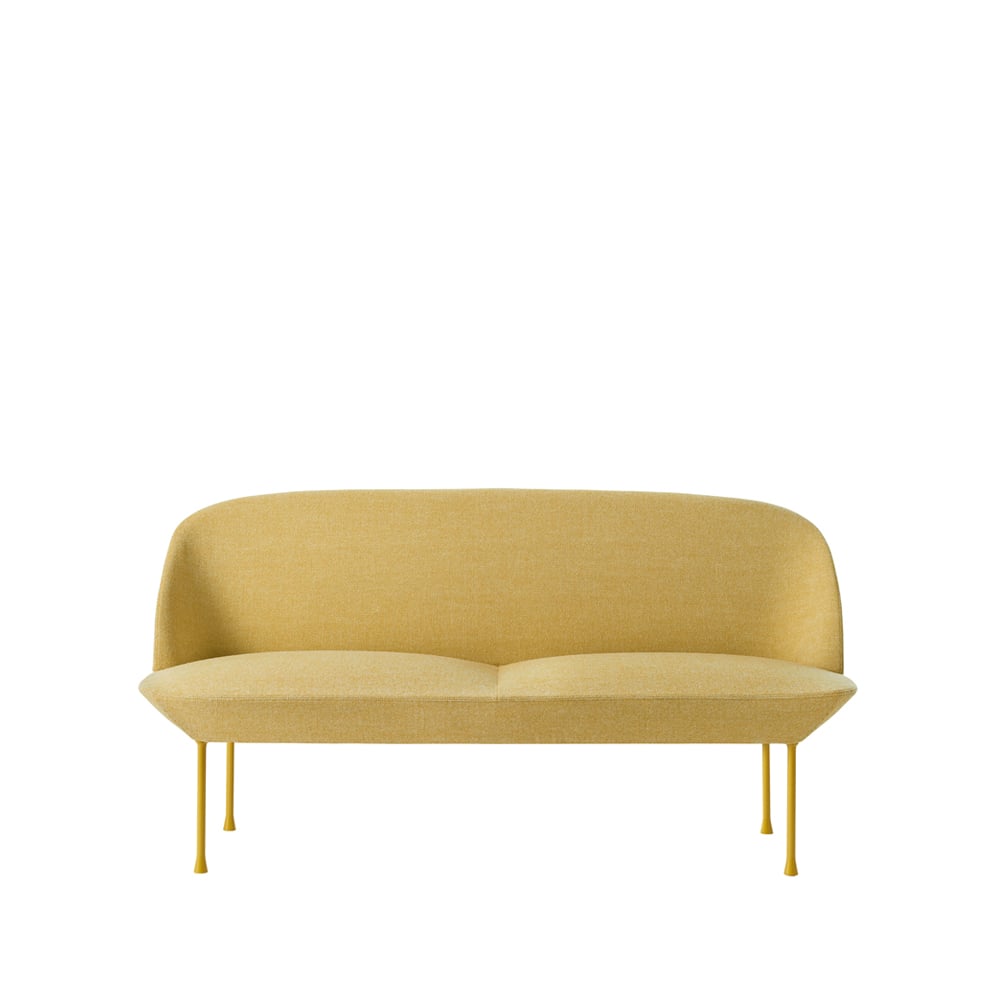 Muuto Oslo sofa 2-seter Hallingdal 407-Yellow | Skandinavisk Design | Sofaer | Gul