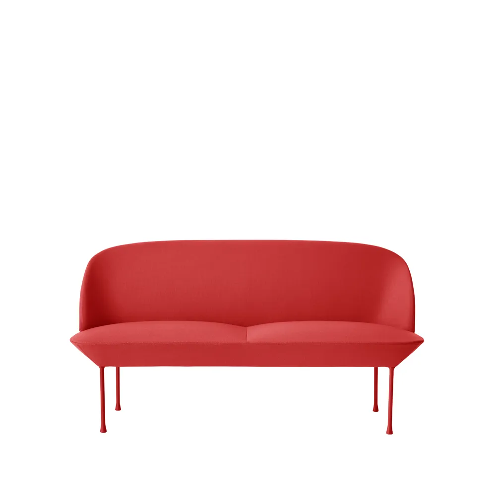 Oslo sofa 2-seter, Steelcut 660-Dark red Muuto