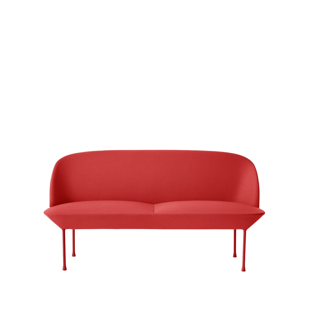 Muuto Oslo sofa 2-seter Steelcut 660-Dark red
