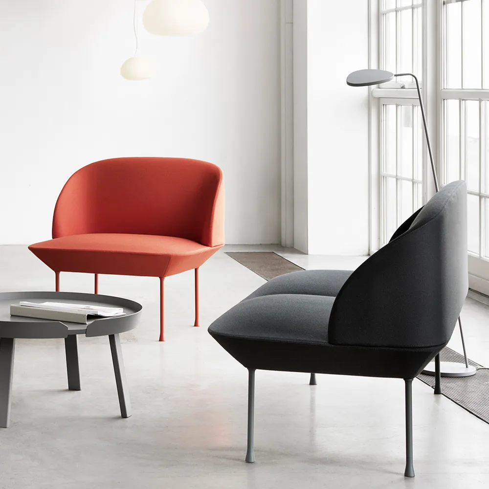 Oslo sofa 2-seter, Steelcut 660-Dark red Muuto