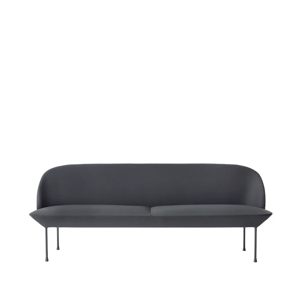 Oslo sofa 3-seter, Steelcut 180-Dark grey Muuto