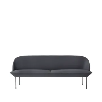 Oslo sofa 3-seter - Steelcut 180-Dark grey - Muuto