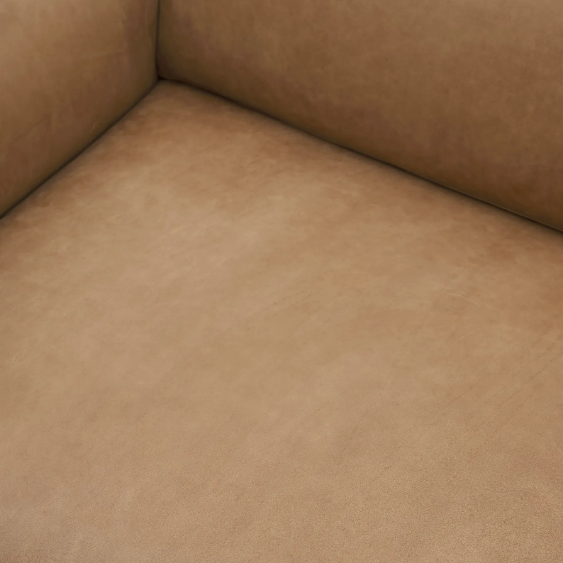 Outline 3,5-seters sofa polished alu, Grace leather Camel Muuto
