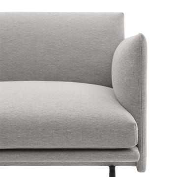 Outline chair lenestol stoff - Clay 12-Black - Muuto