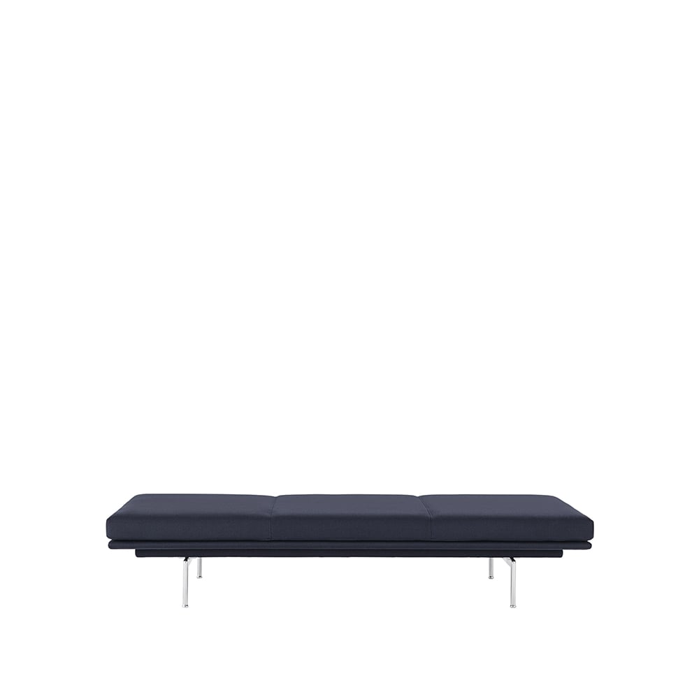 Muuto Outline dagseng Vidar 554-Aluminium | Skandinavisk Design | Sovesofaer | Blå