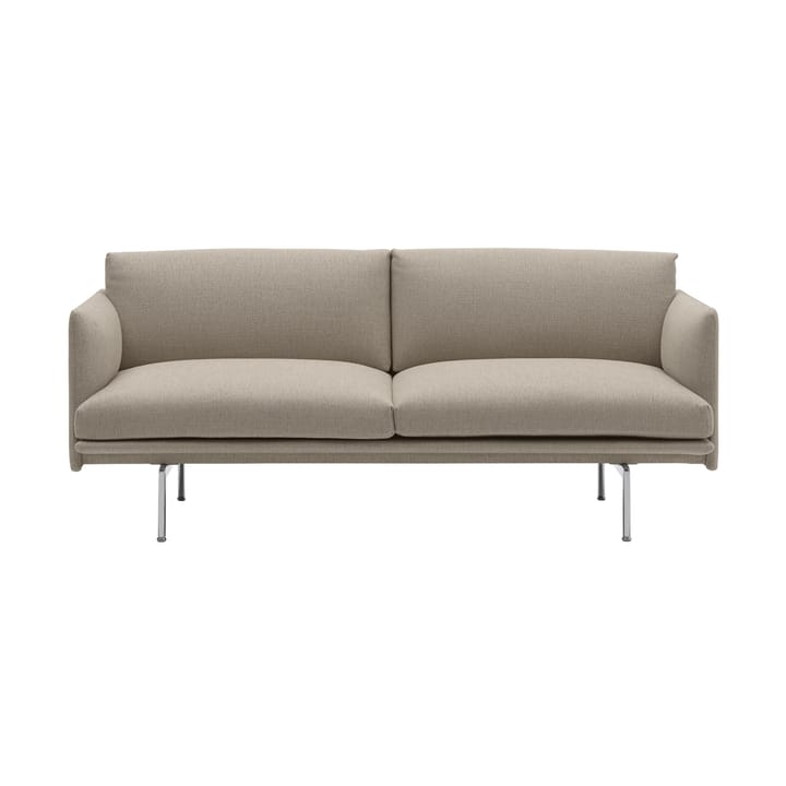 Outline sofa 2-seter - Ecriture 240-Polished Aluminium - Muuto