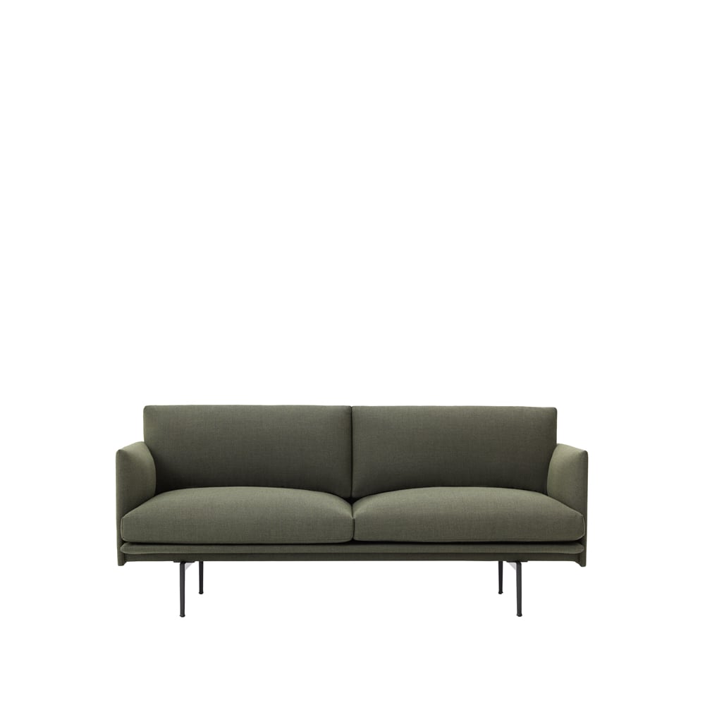 Muuto Outline sofa 2-seter Fiord 961-Green