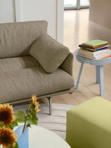 Outline Soft sofa - Clay 15-aluminiumsben, 3-seter - Muuto