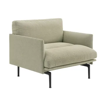Outline Soft stol - Guest 250-svarte ben - Muuto