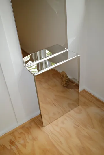 Pleat veggspeil - Polert stål, 227x57 cm - Muuto