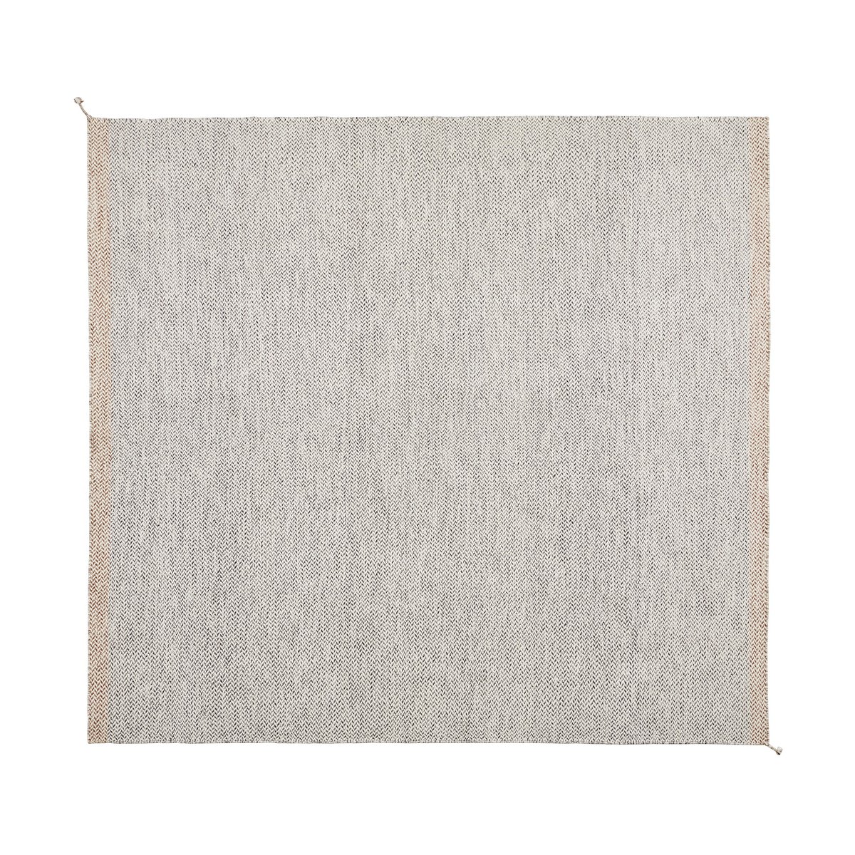 Muuto Ply ullteppe 280x280 cm Black-white | Skandinavisk Design | Lugg- & Ryeteppe | Svart