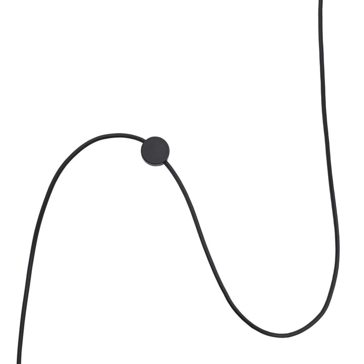 Post ledningfeste til vegglampe, Svart Muuto