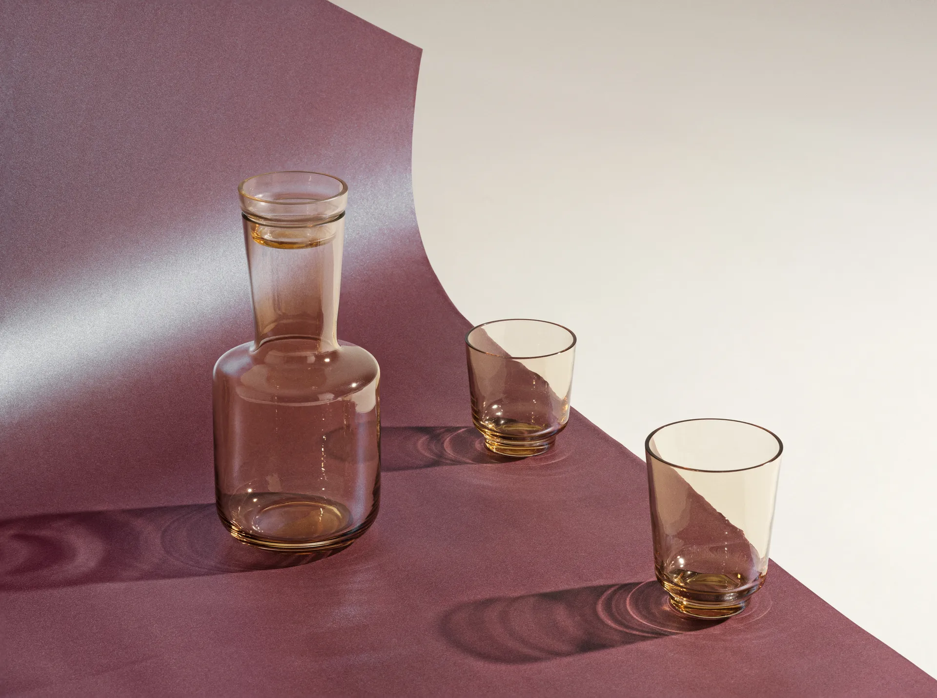 Raise glass 20 cl 2-pakning, Ochre Muuto