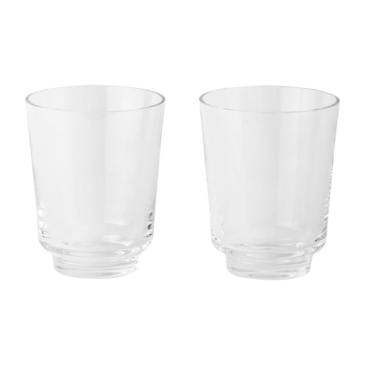 Muuto Raise glass 30 cl 2-pakning Clear | Skandinavisk Design | Vannglass | Gjennomsiktig