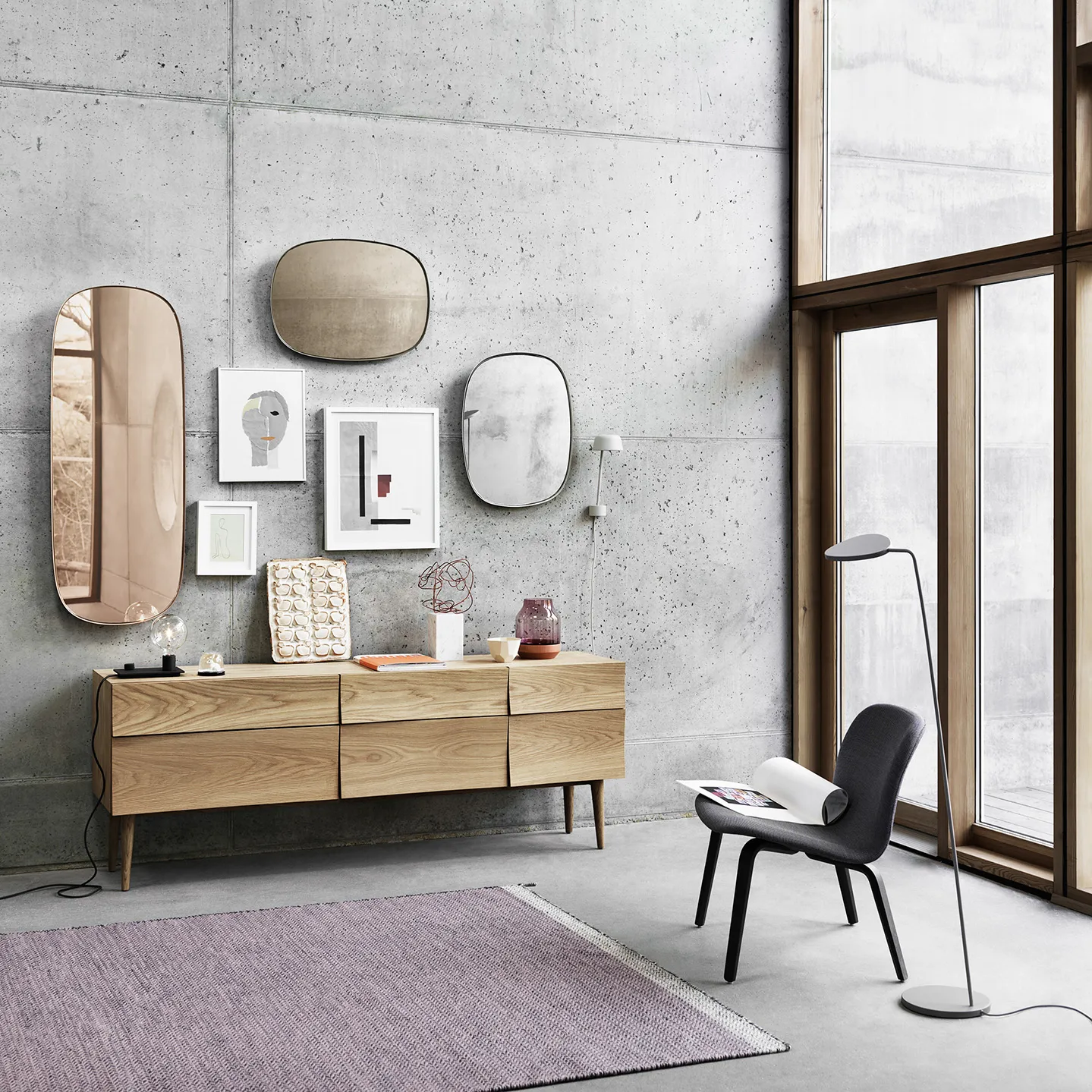 Reflect sideboard large, Eik Muuto
