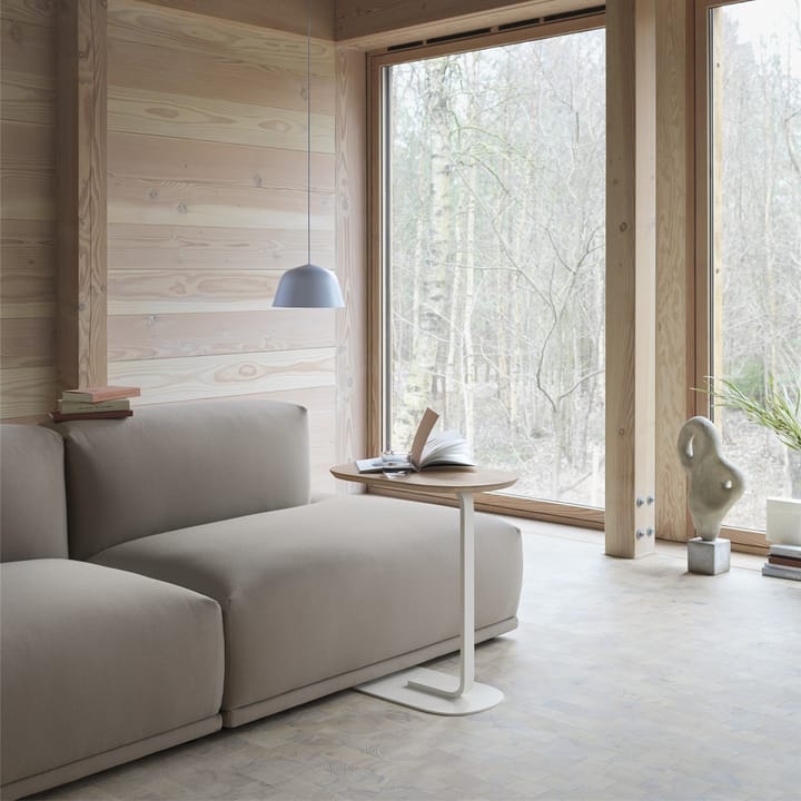 Relate sidebord H: 73,5 cm - Solid oak-Off white  - Muuto