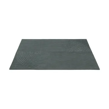 Relevo Rug Quattro ullteppe - Dark green, 170x240 cm - Muuto