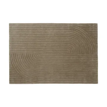 Relevo Rug Quattro ullteppe - Taupe, 170x240 cm - Muuto