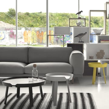 Rest sofa - 2-seter tekstil steelcut trio ii 133 light grey, eikeben - Muuto