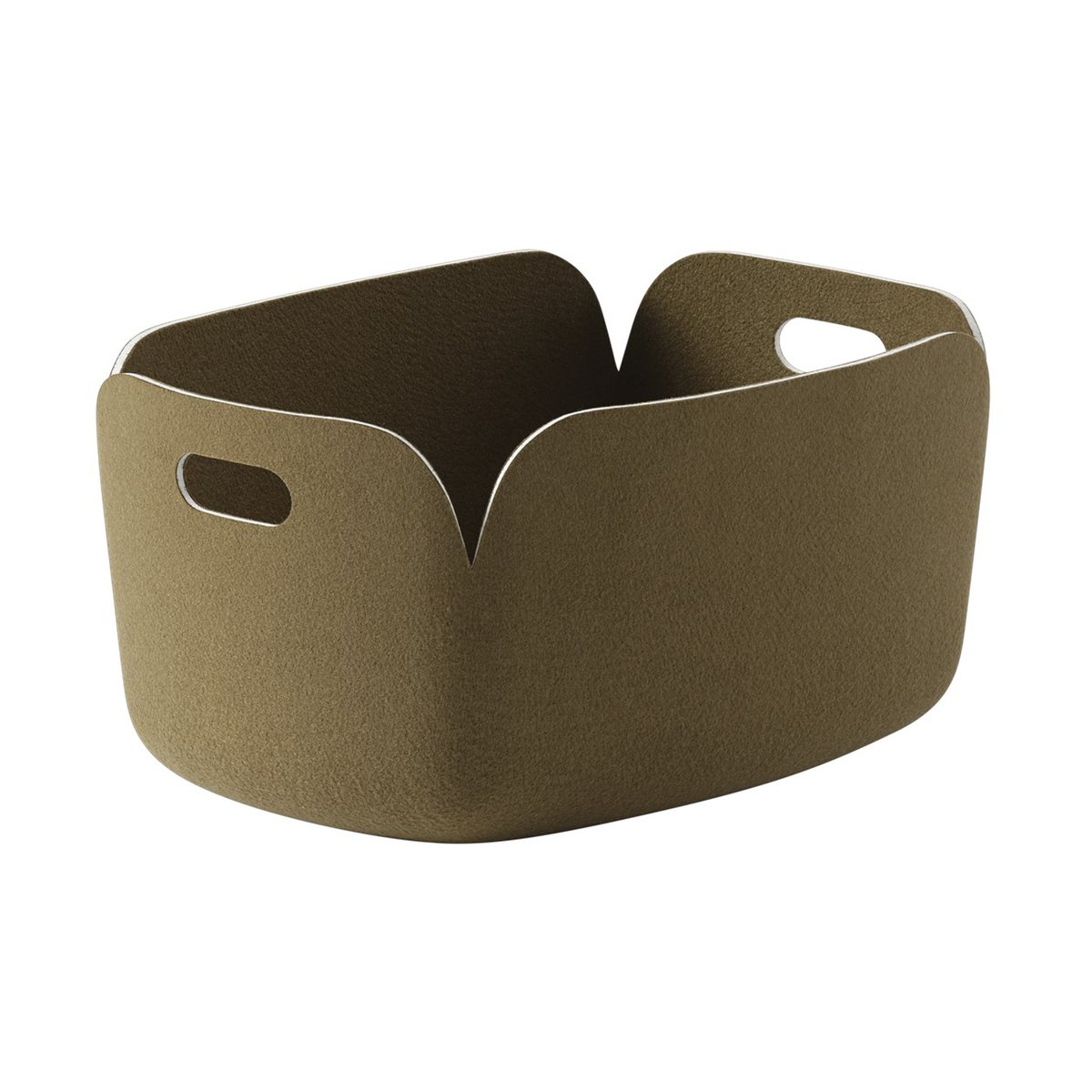 Muuto Restore oppbevaringskurv Brown Green | Skandinavisk Design | Oppbevaringskurver | Grønn