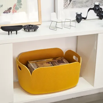Restore oppbevaringskurv - gul - Muuto