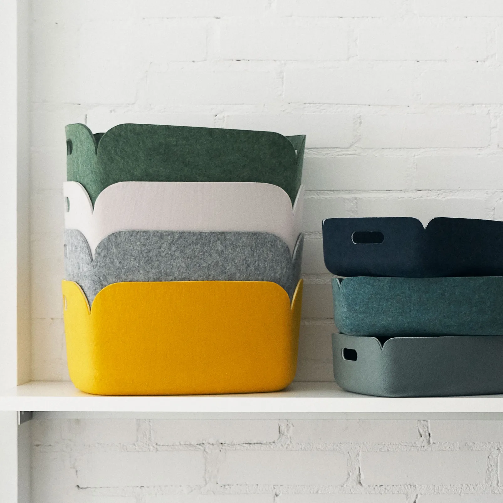 Restore oppbevaringskurv, gul Muuto