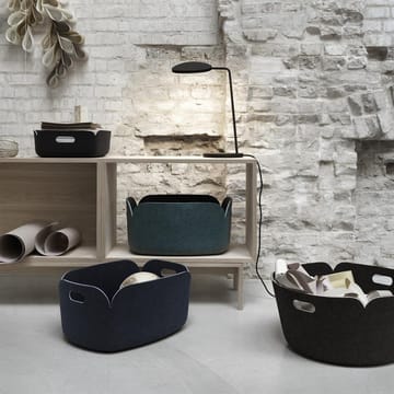 Restore oppbevaringskurv liten - black melange - Muuto