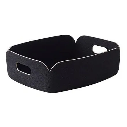 Restore oppbevaringskurv liten, Sort Muuto