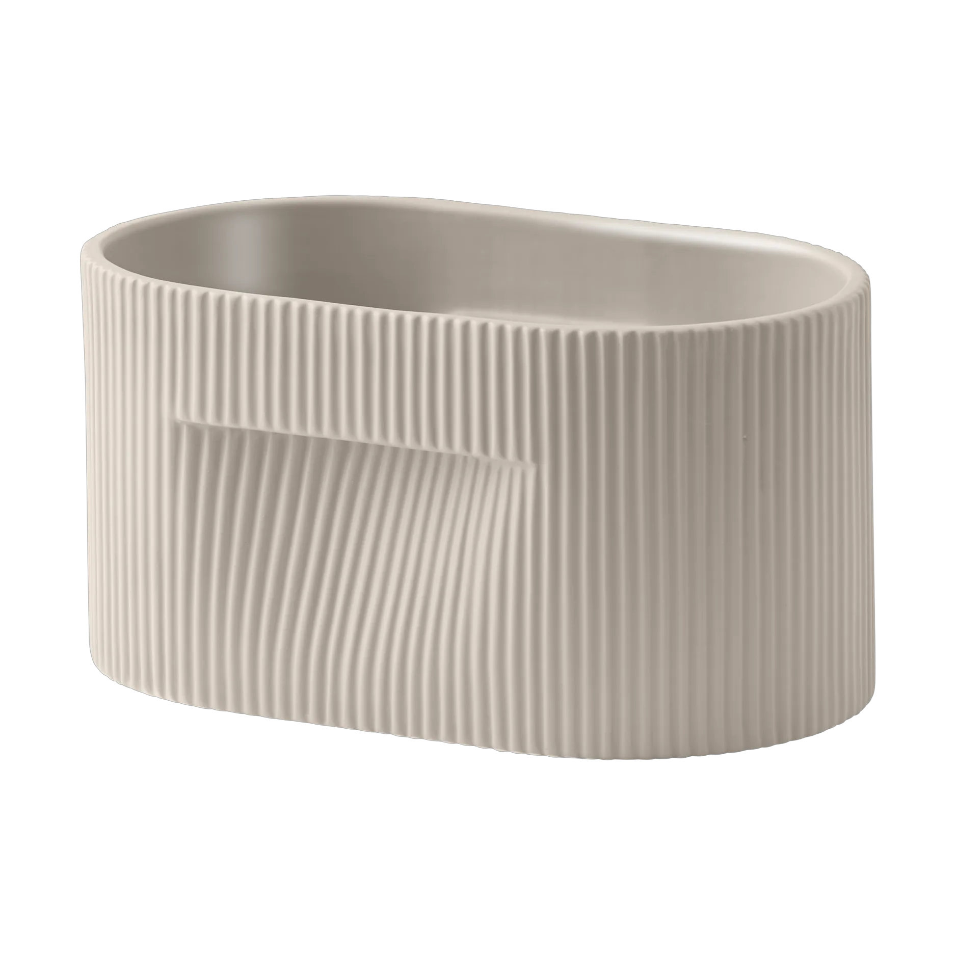 Ridge krukke 13 cm, Beige Muuto