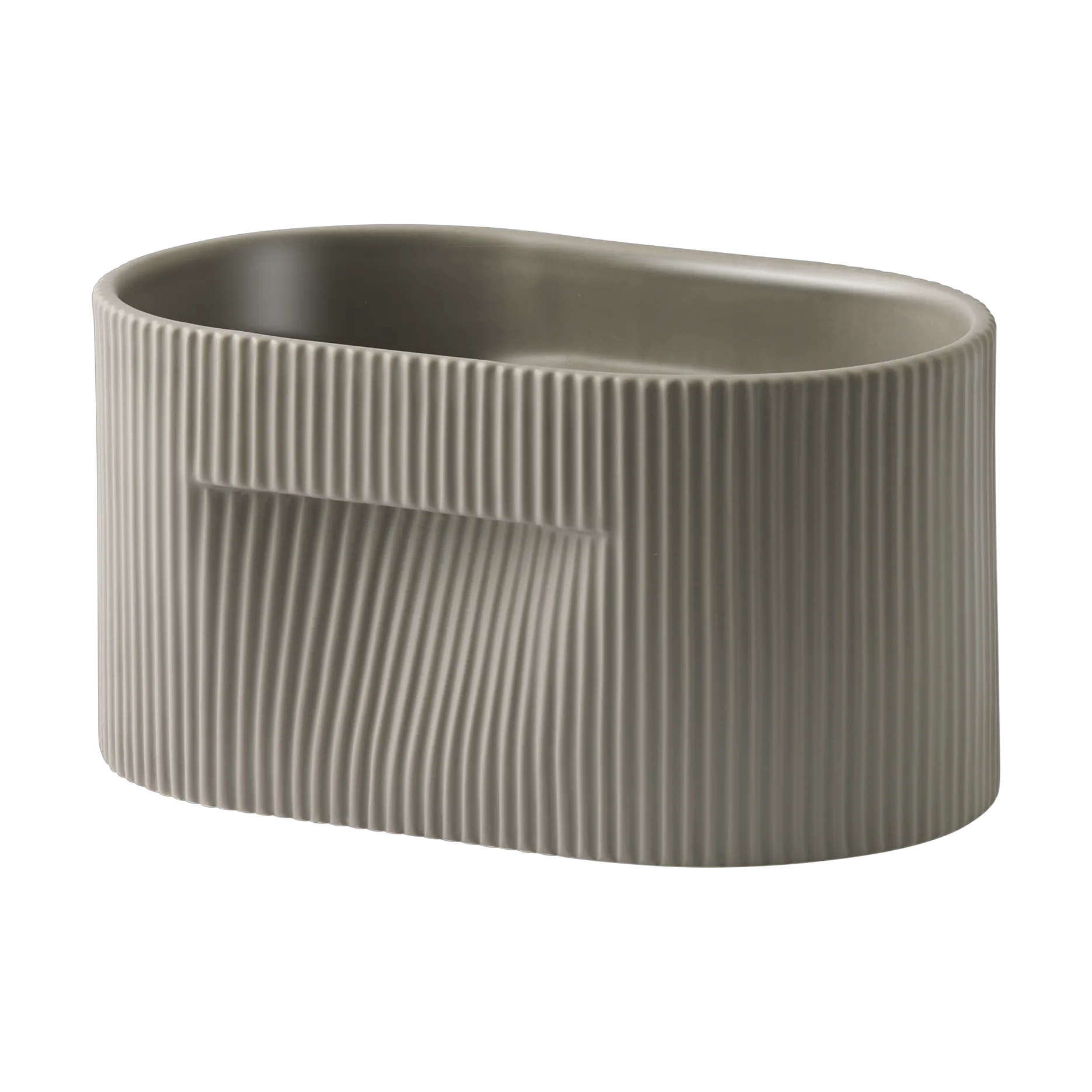 Ridge krukke 13 cm, Taupe Muuto