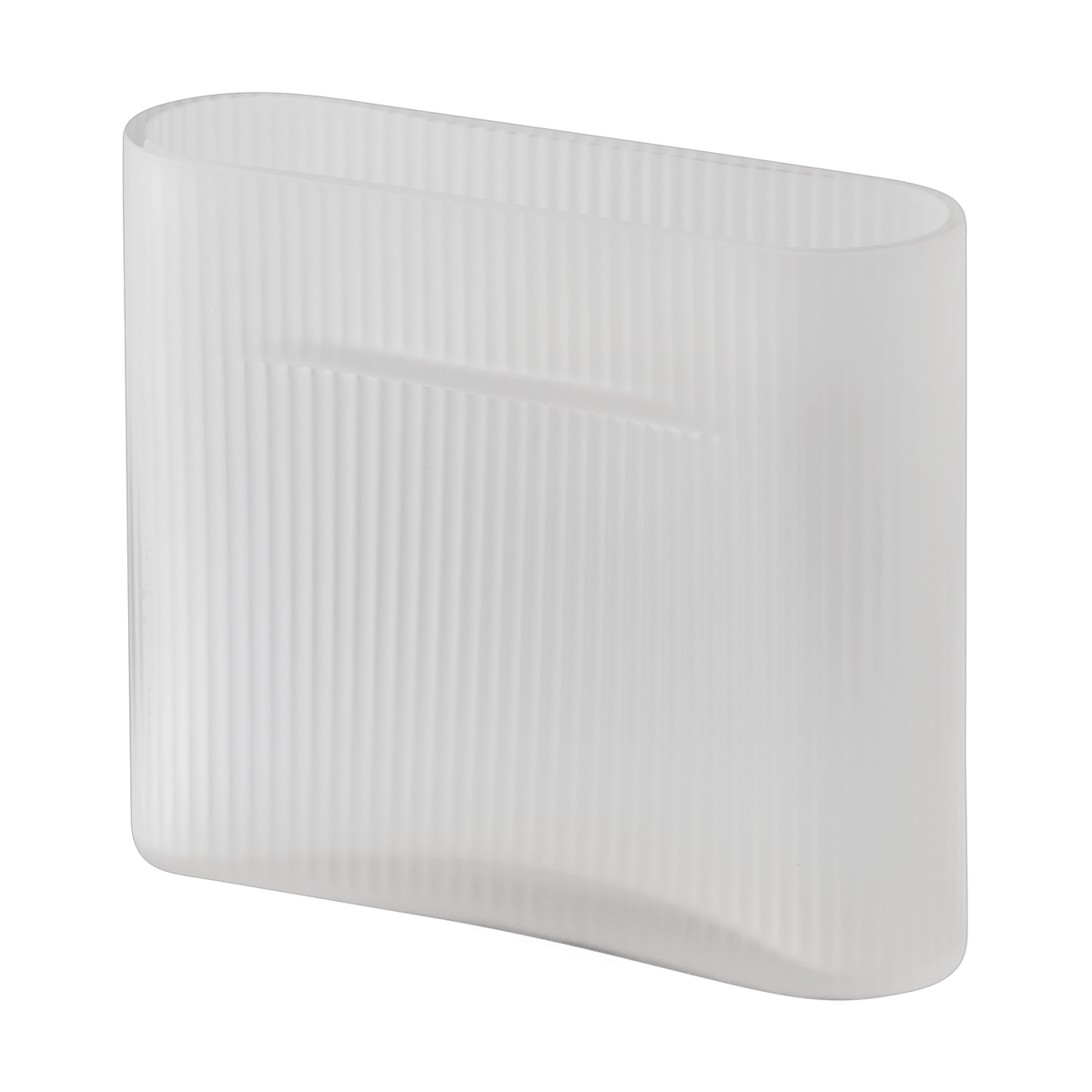 Bilde av Muuto Ridge vase frostat glass 165 cm White