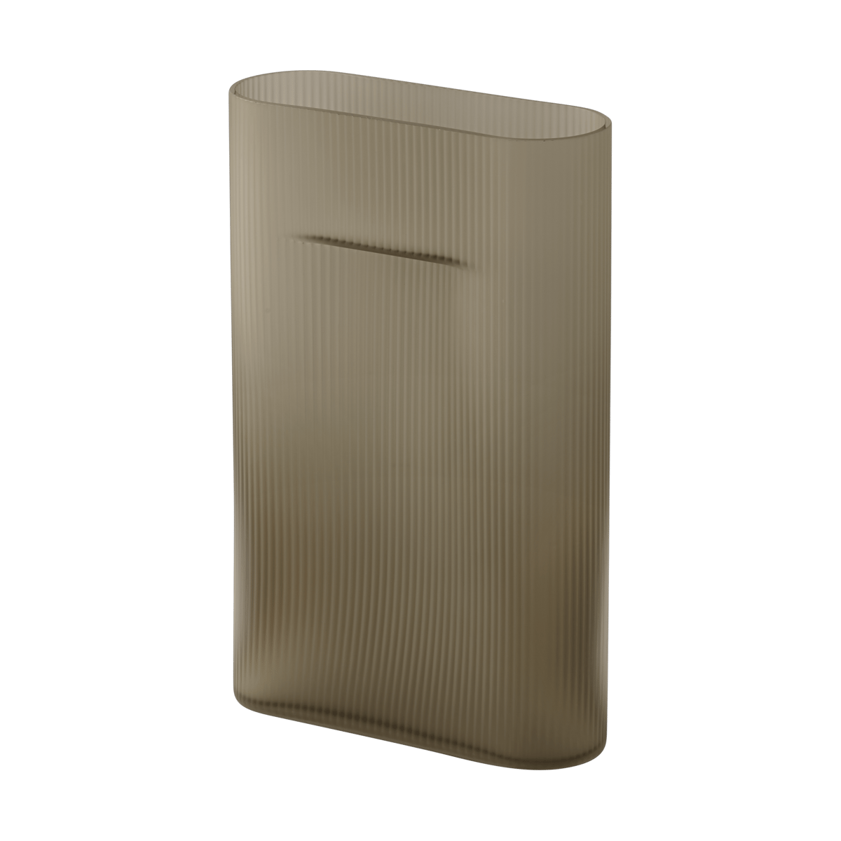 Bilde av Muuto Ridge vase frostat glass 35 cm Taupe