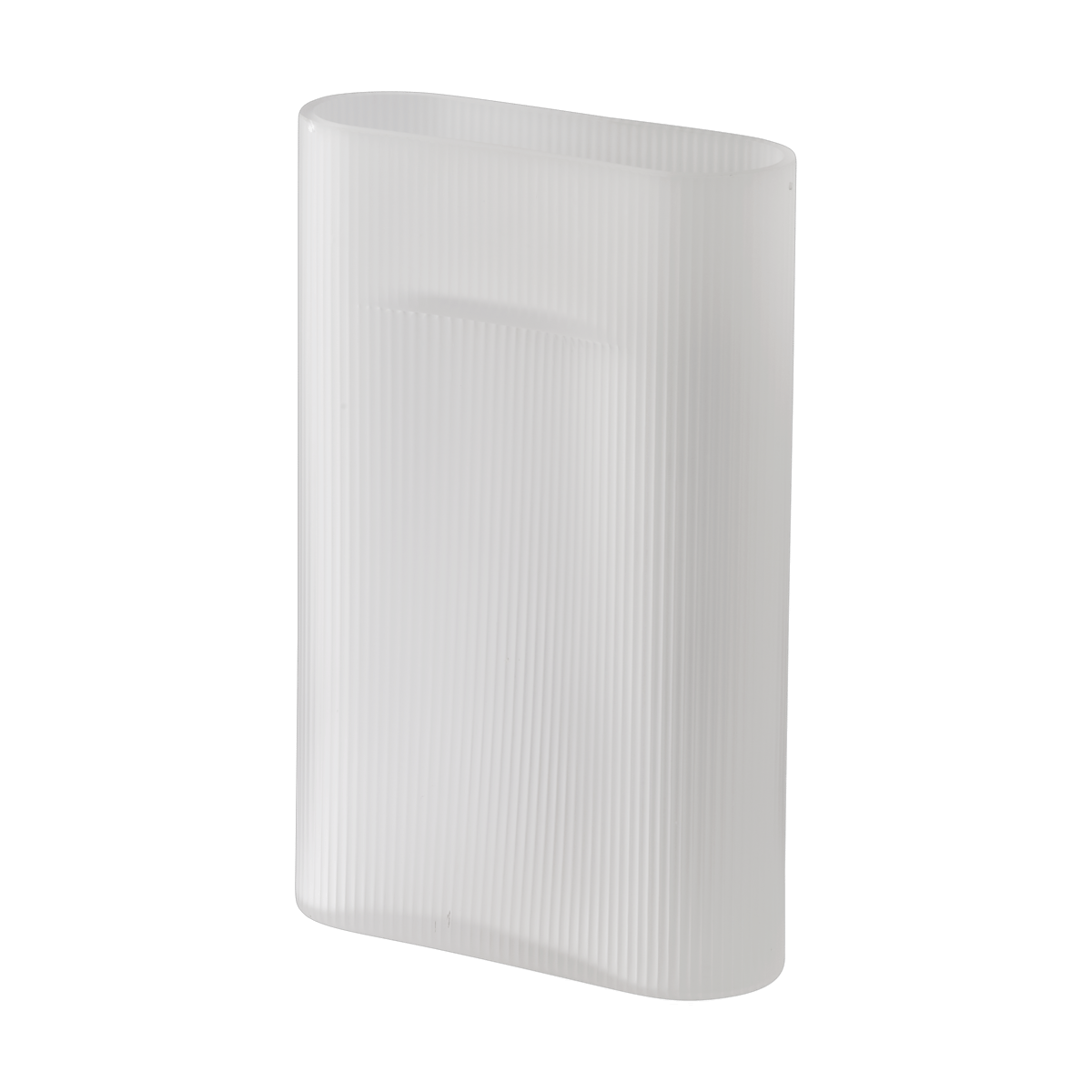Bilde av Muuto Ridge vase frostat glass 35 cm White