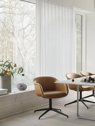 Ridge vase frostat glass 48,5 cm - Lyseoransje - Muuto