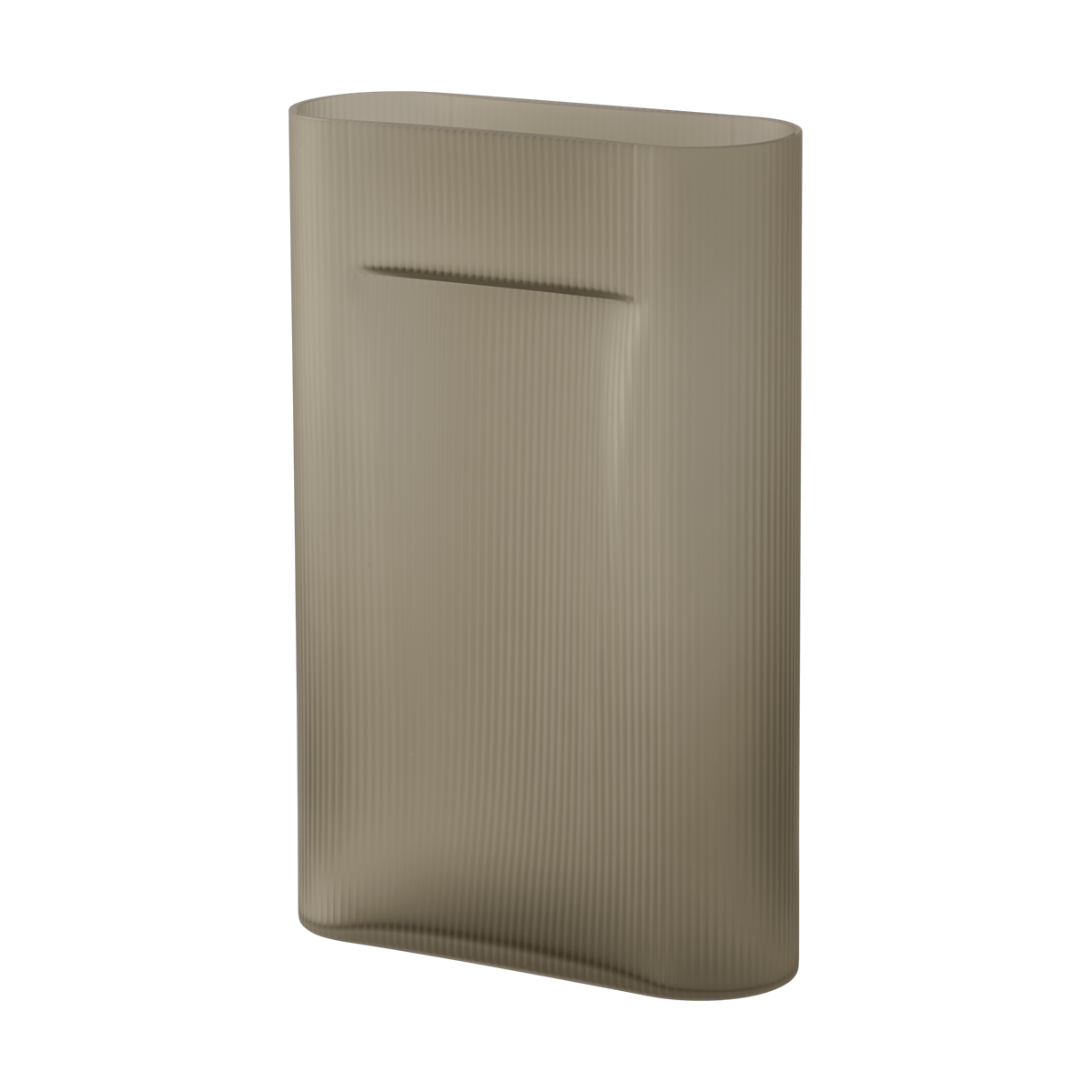 Bilde av Muuto Ridge vase frostat glass 485 cm Taupe