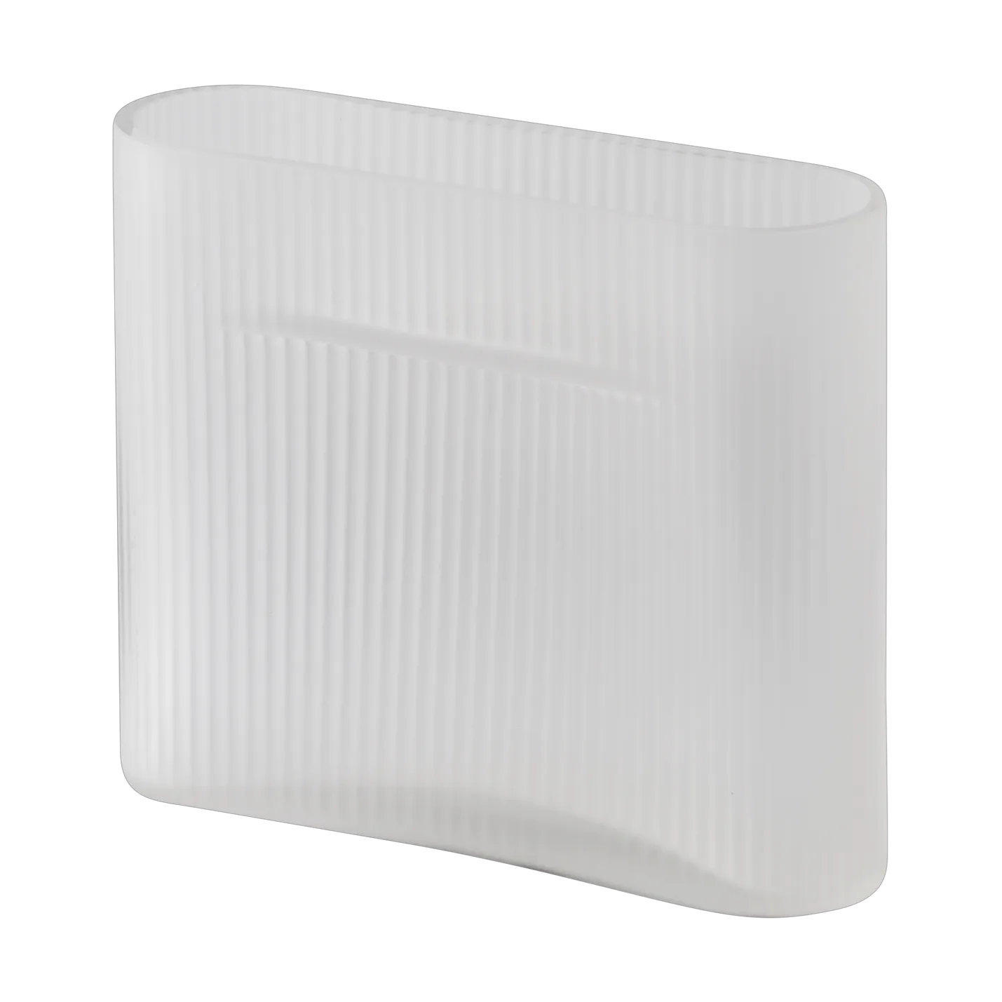 Ridge vase frostet glass 16,5 cm, White Muuto