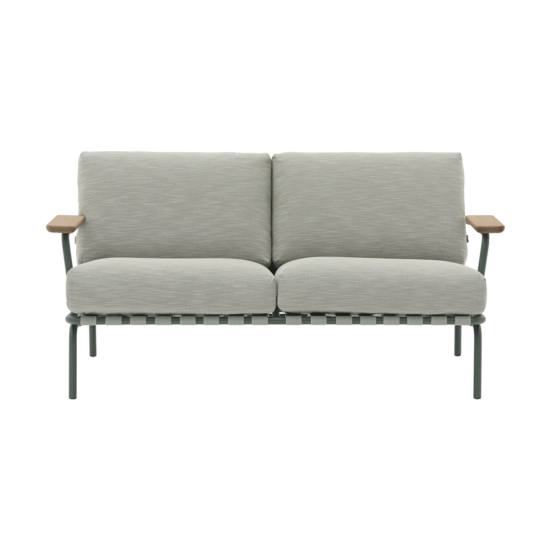 Settle 2-seters sofa, Ribbed Weave 2 Dark green Muuto